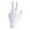 White, variant on Three-Finger Billiard Glove with Fingers for Pool Players Blue