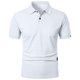 thumbnail image 4 of pstuiky camisetas camisas para hombre, Camiseta informal de manga corta con cuello redondo y solapa de color liso para hombre camisetas de hombre s, 4 of 4
