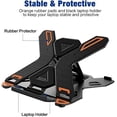 thumbnail image 3 of Besign LS01 Adjustable Laptop Stand, Ergonomic Riser Notebook Computer Holder Stand Compatible with Air, Pro, Dell XPS, HP, More 10-15.6" Laptops, Black, 3 of 8