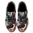 thumbnail image 2 of German Shepherd American flag U S Shoes Sneakers for Women Men Black Size 9.5, 2 of 7