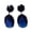 Blue, variant on 6 Pairs Women Earrings Egg-shaped Cubic Zirconia Jewelry Electroplating Long Lasting Dangle Earrings for Banquet,Sky Blue