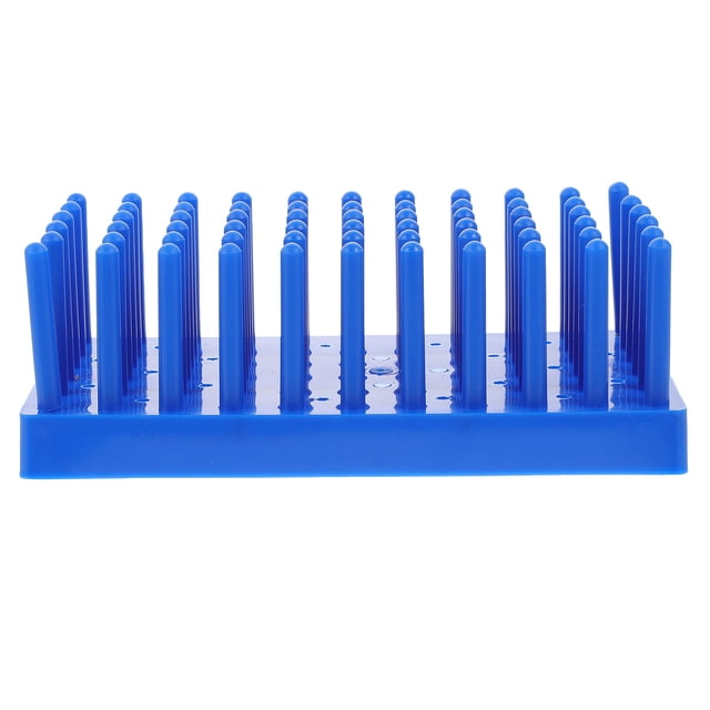 1 unidad de escurridor práctico para tubos de ensayo, color azul.