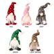 thumbnail image 5 of Adornos navideños de gnomo Wdftyju decoración divertida de muñecos de peluche de pie marrón, 5 of 9