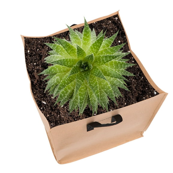 GOOHOCHY Plant Growth Bag Square Planting Bag Thickened Felt Non-Woven Vegetable Growing Bag for (16 Gallon Thin 1.0 Camel Square 40x40x40)