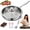 11In, variant on Titanium Pans for Cooking, Nonstick Frying Pans with Lid, No Coating Hammered Cookware Even Heating, Non-Toxic,Ultra-Durable,Scratch-Resistant, Compatible with All Cooktops (9.4In)