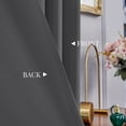 thumbnail image 2 of ZOPZO Blackout Window Curtains Thermal Insulated, Dark Gray, 42W x 84L Inch, Room Darkening Drapes for Living Room or Bedroom Use, Set of 2, 2 of 5