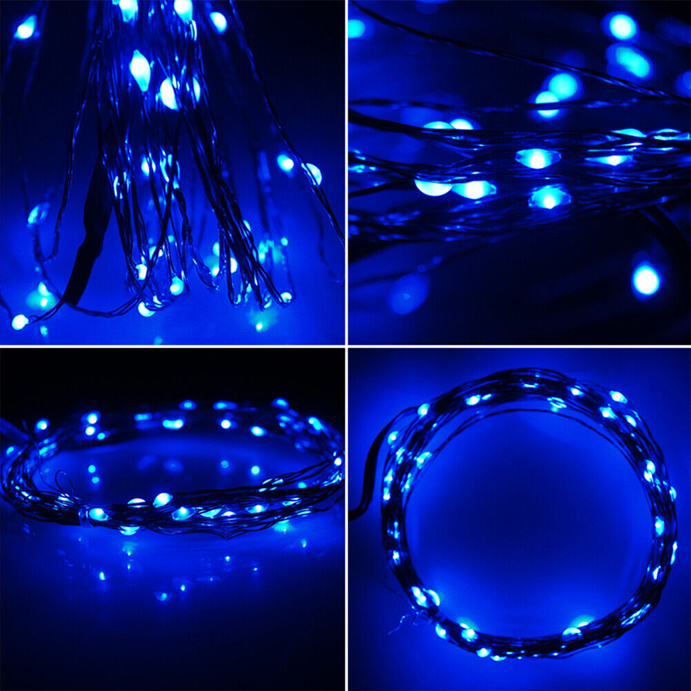 33FT Solar Rope Lights Outdoor – 100 LED Waterproof String Lights, 8 Modes, For Garden, Pool, Trampoline, Holiday Decor