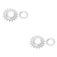 thumbnail image 4 of Soidarity Rueda de bicicleta de piñón fijo de una sola velocidad Cog Piñón de acero al carbono Lockring 16T 17T 2piezas, 4 of 6