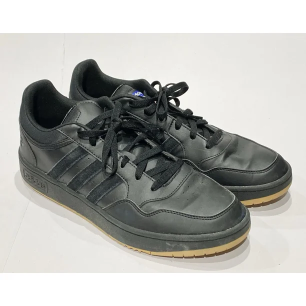 Adi - das Hoops 3.0 Core Black Sneakers Trainer Gum Sole GY4727 Men 11.5