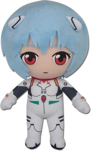 great eastern evangelion ge-52302 rei plugsuit stuffed plush, 8