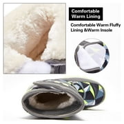 HOBIBEAR Boys Snow Boots Waterproof Outdoor Warm Slip girls Winter Shoes(Size Toddler 5.5-Big Kids 7)