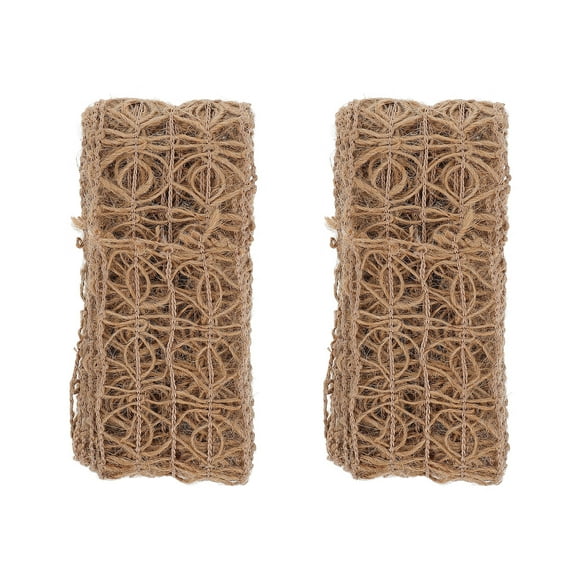 Zehuanyu Jute Fabric Handbook Decoration DIY Craft Material Toddler
