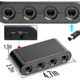 thumbnail image 2 of Gamecube Controller Adapter Compatible with Wii U, PC, Switch Gamecube Adapter Super Smash Bros. Support Trubo and Vibration, Plug and Play, 2 of 7