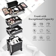 thumbnail image 3 of Estuche de maquillaje Stagiant Rolling 4 en 1 con ruedas y llaves, 3 of 7