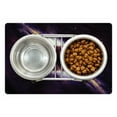 thumbnail image 1 of Galaxy Pet Mat for Food and Water, Trippy Planet in Cosmos Mystic Spiral in Celestial Vast Fantasy Backdrop Space Art Print, Non-Slip Rubber Mat for Dogs and Cats, 18" X 12", by Ambesonne, 1 of 1