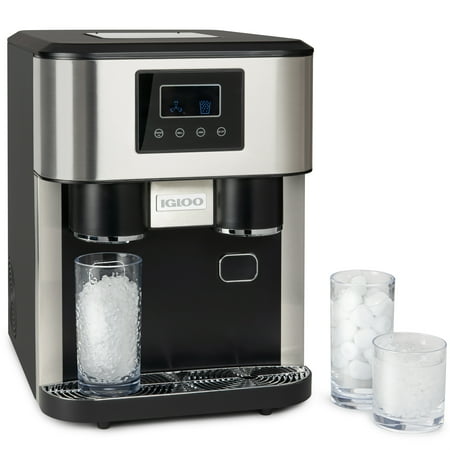 Igloo - 33-Pound Dual Dispensing Ice Maker & Crusher