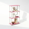 thumbnail image 5 of Furinno Turn-N-Tube 4-Tier Multipurpose Shelf Display Rack, Shelving Unit, Bookcase, Pink/White, 5 of 5