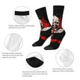 thumbnail image 6 of Terrifier Adult Socks Casual Tube Socks Durable Comfort Calf Socks Soft Elastic Crew Socks 2 Black-1, 6 of 9