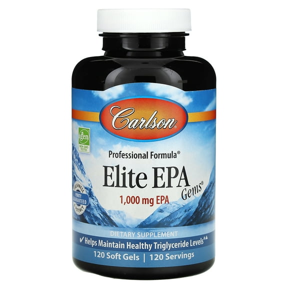 Carlson Labs Elite EPA Gems Softgels, 1000 Mg, 120 Ct