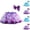 Purple, variant on uublik Uniform Skirts for Girls Light Blue with Shorts Layered Tutu Skirt Dance Dress Ruffle Tiered School Size 3T-8