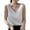 White, variant on Lixiuxyad Summer Basic Slim Fit Tank Top Fashionable V Neck Loose Pullover Tank Tops For Women With Sleeveless Tops(Black L)