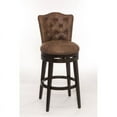 thumbnail image 2 of Home Square 30" Faux Leather Swivel Bar Stool in Chocolate - Set of 3, 2 of 3