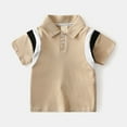 thumbnail image 2 of KVPLBQFD Blue Top Graphic Tees for Teen Boys Brown Shirt Tween Clothes for 2 Year Old Boy 24 Months Boy Clothes Toddler Clothes Boys Teenager Clothes, Khaki 5-6 Years, 2 of 9