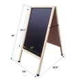 thumbnail image 2 of FixtureDisplays® A Frame Double Sided Black Chalkboard Dry Wet Erase 10235 Black, 2 of 5