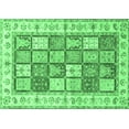thumbnail image 1 of Ahgly Company Indoor Rectangle Persian Emerald Green Traditional Area Rugs, 4' x 6', 1 of 4