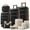 Black, variant on Furnibear 4 Piece Luggage Sets Travel Suitcase Set with 8PCS Organizer Bags Brown