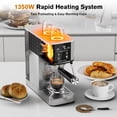 thumbnail image 4 of Auseo 20 Bar Espresso Machine with Milk Frother Steam Wand &Color Touchscreen ,1.4L Removable Water Tank， Professional Coffee Maker for Latte & Cappuccino, 4 of 8