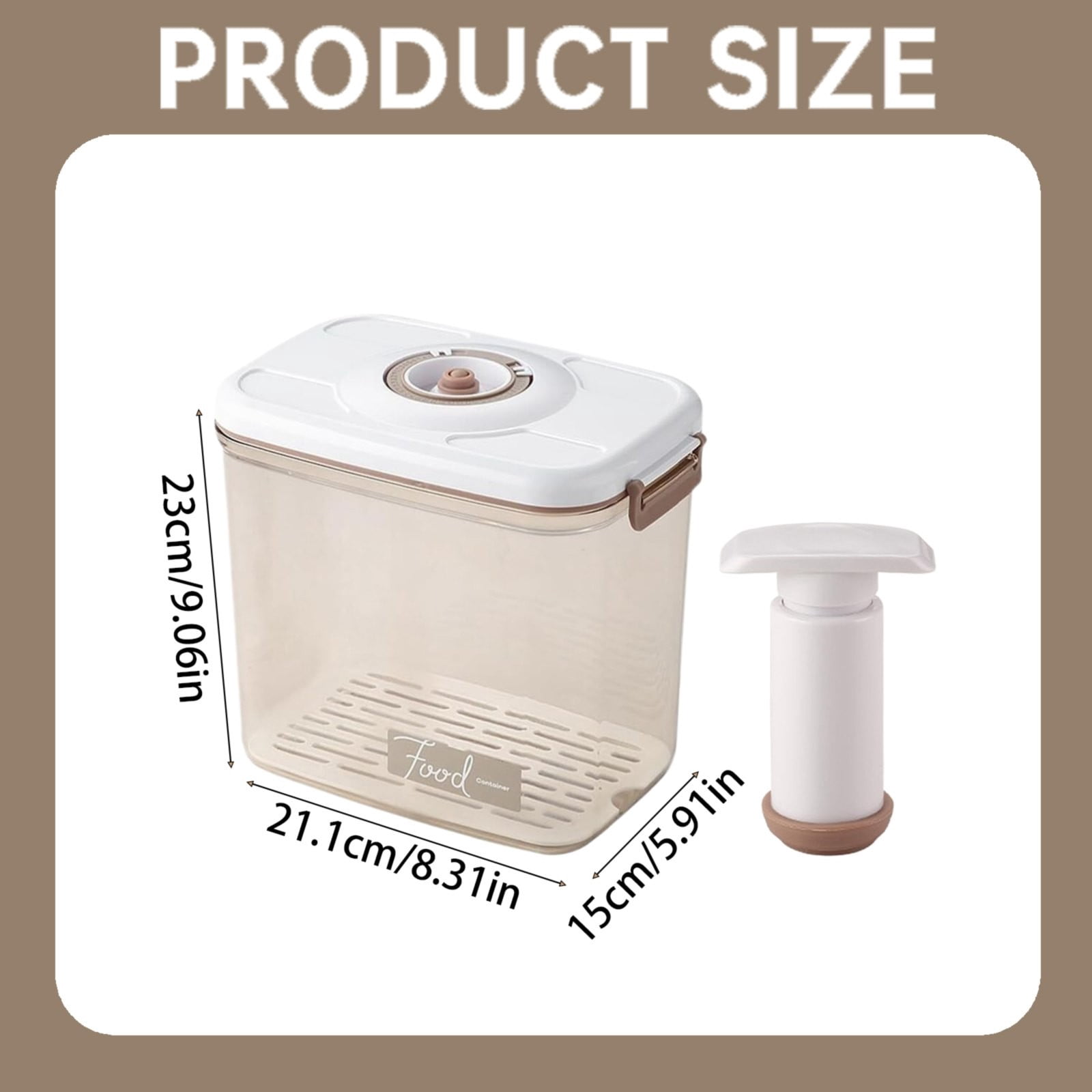XIPYYKM Kitchen Storage Container with Large Capacity Vacuum Preservation Box Sealed Box Storage Box for Various Cereals Kitchen Supplies Drain Rack