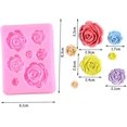 thumbnail image 2 of 2 uds moldes de silicona con flores rosas, molde para pastel de Chocolate, herramientas de decoración de pasteles de boda, moldes para pasteles Sugarcraft y Fondant, 2 of 4