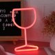 thumbnail image 5 of Luz de neón LED Copa de vino Noche USB Navidad Niños Habitación Decoración Rojo, 5 of 9