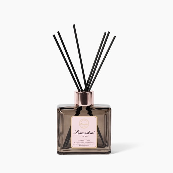 Laundrin Room Diffuser for Home - Scent Diffuser for Home, Room Freshener and Shelf Decor - Elegant Home Fragrance, Ideal Reed Diffusers for Home, Office, and Living Room - 80ml, Classic Fiore