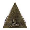 thumbnail image 1 of PENGXIANG 10cm Metal 3D Model Pyramids Statue Souvenir Gift Desk, 1 of 8