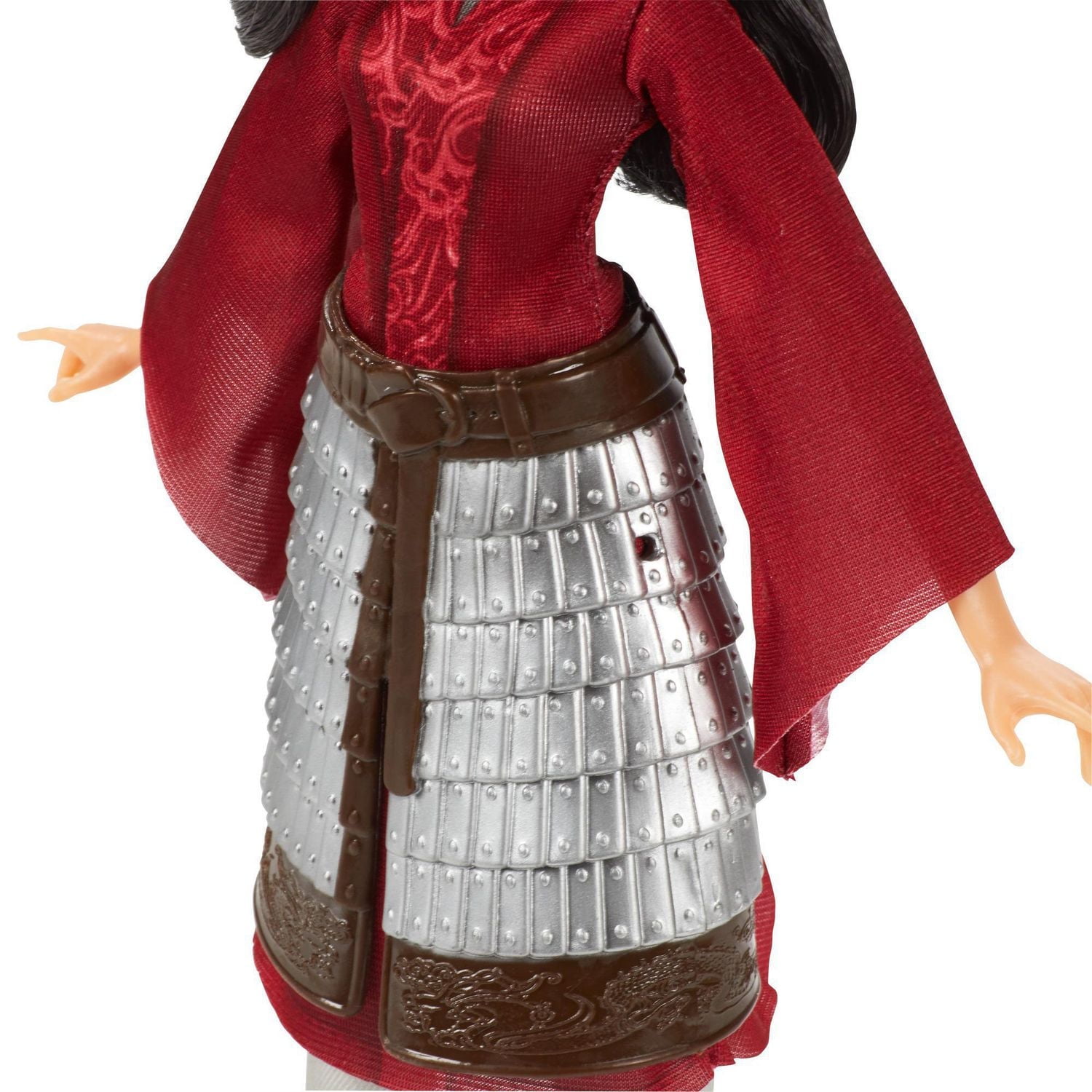 Disney Mulan Fashion Doll with Skirt Armor, Shoes, Pants, and Top,