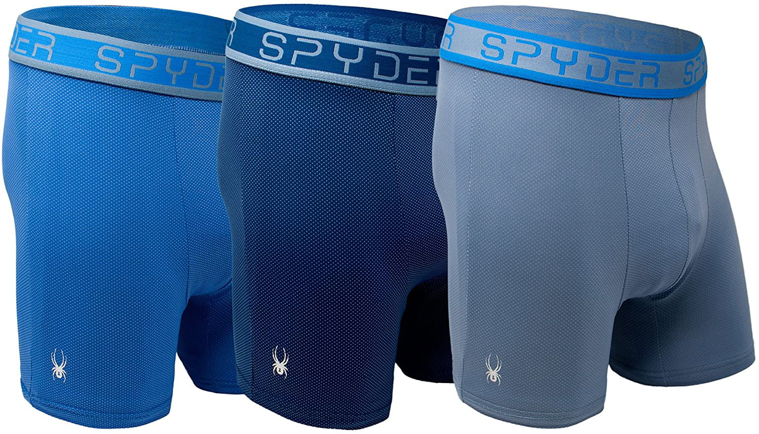 Spyder Mens Boxer Briefs Performance Sports Compression Shorts Athletic Mens Underwear 3 Pack for Men Mens Boxers Brief