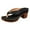 Black, variant on Women Flip Flops Slippers Platform Chunky Heel Open Toe Slip on Summer Party Vacation Beach Shoes