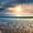 Large Sunset, variant on Elephant Stock Serene Beach Scene Wall Art - Horizontal Canvas Wall Art - Living Room Wall Decor - Beach Canvas - Blue And Turquoise Decor - 12" x 8"
