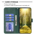 thumbnail image 4 of Case for iPhone 18 Pro , Rhombus Pattern Flip Wallet Leather Case, Card Holder Magnetic Closure Shockproof Kickstand Protective Cover,Green,For iPhone 18 Pro, 4 of 9