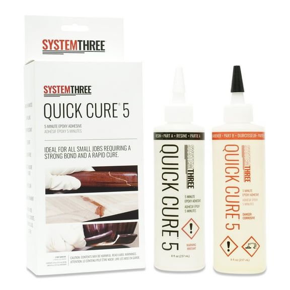 System Three Quick Cure 5 Epoxy Adhesive, Pint Kit