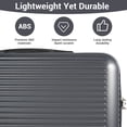 thumbnail image 3 of Tripcomp 4-Piece Hardshell Luggage Set with Duffel Bag, 16/20/24/28-Inch Spinner Suitcases & 19" Travel Bag, TSA Lock,Grey, 3 of 12