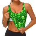 thumbnail image 4 of Lsque St Patrick's Day2 Printed Women'S Sports Bra, Compression, Moisture Wicking, High-Impact Sports Bra For Women,Supportive sports bra-XX-Large, 4 of 9