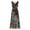 Black, variant on Bidobibo Womens Summer Maxi Dresses Tropical Print Beach Dresses V-Neck Sleeveless High Waist Lace up Flowy Maxi Dress Sundress