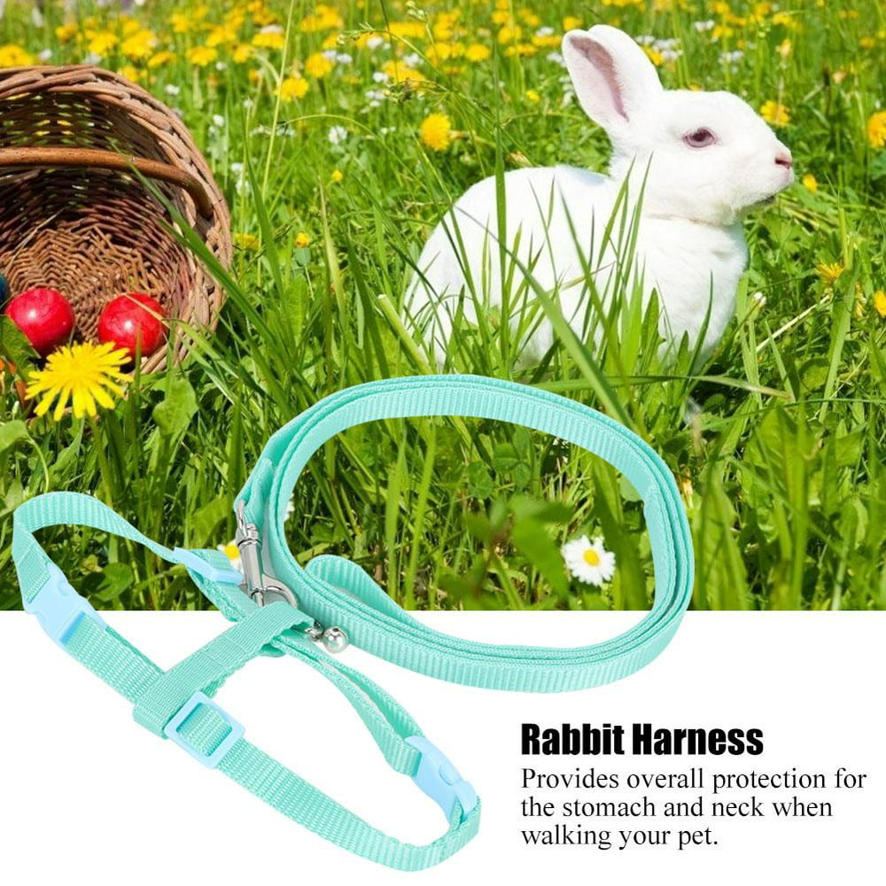 YLSHRF Rabbit Harness,Cute Small Animal Pet Rabbit Harness Lead Leash ...