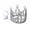 Silver, variant on mdesiwst Sparkling Pet Crown Adjustable Cat Crown with Drawstring Rhinestone Tiara Crown for Cats And Small Dogs Cosplay Party Photo Prop