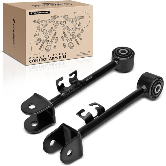 A-Premium 2 x Rear Forward Upper Control Arm, with Bushing, Compatible with Hyundai Genesis 2009-2014, Genesis Coupe 2010-2012, Equus 2011-2015 & Kia K900 2015-2017
