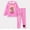 Pink, variant on Disney Frozen Elsa Girls 2 Piece Outfit Blue Hoodies Sweatshirts Printed Leggings Set School Kids