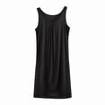 thumbnail image 4 of Sakmal Cotton Moomoo Tank Nightgowns Women Casual Black Long Night dress Plain Sleeveless Sleep Tanks for Women, 4 of 5